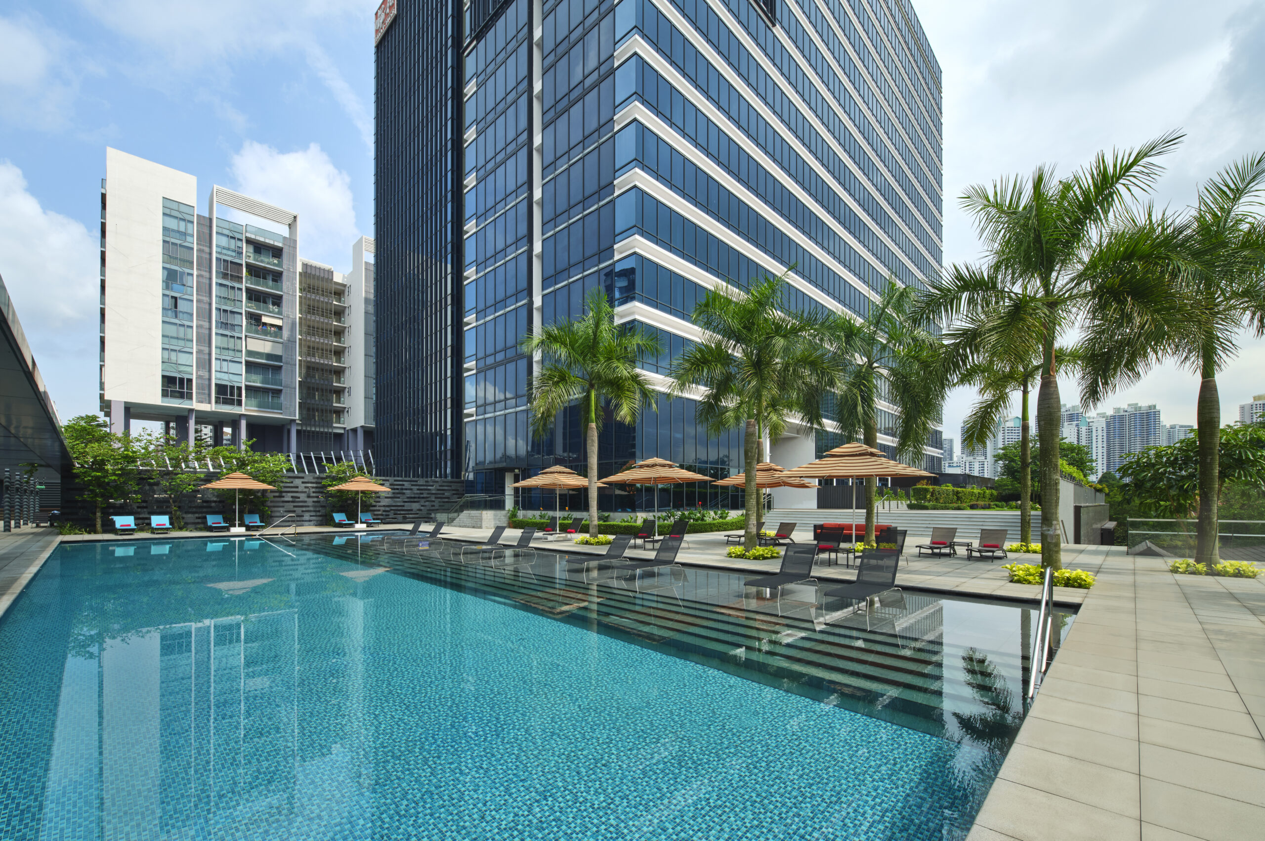 Photo of: Swimming Pool Rendering Aloft Singapore // Marriott