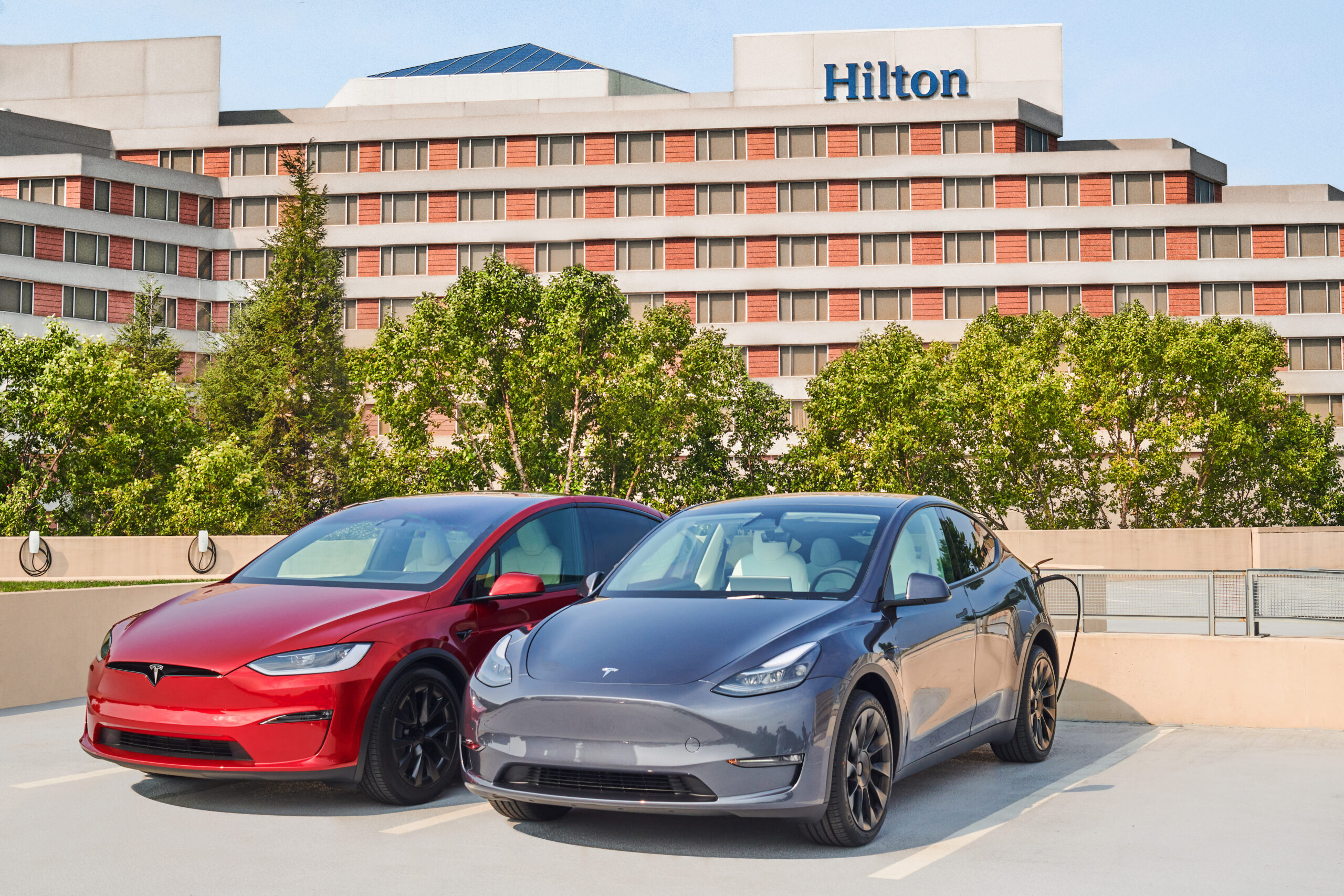 Tesla And Hilton To Add EV Charging At 2,000 Properties