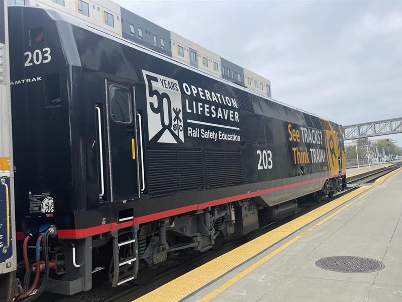Photo of: Amtrak Operation Lifesaver Locomotive // Amtrak