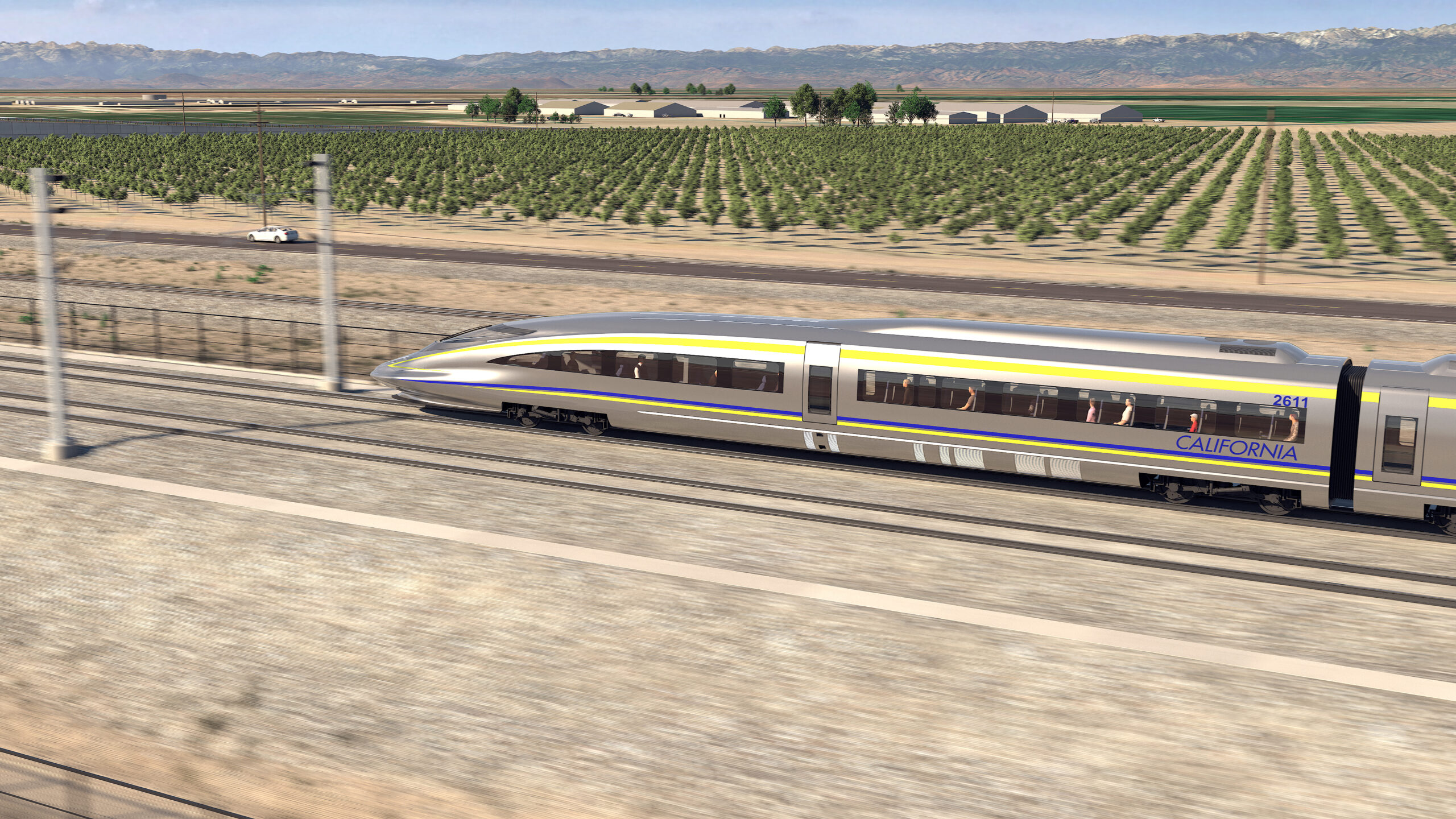 Photo of: California High Speed Rail Train Rendering // CHSRA Justin Chechourka