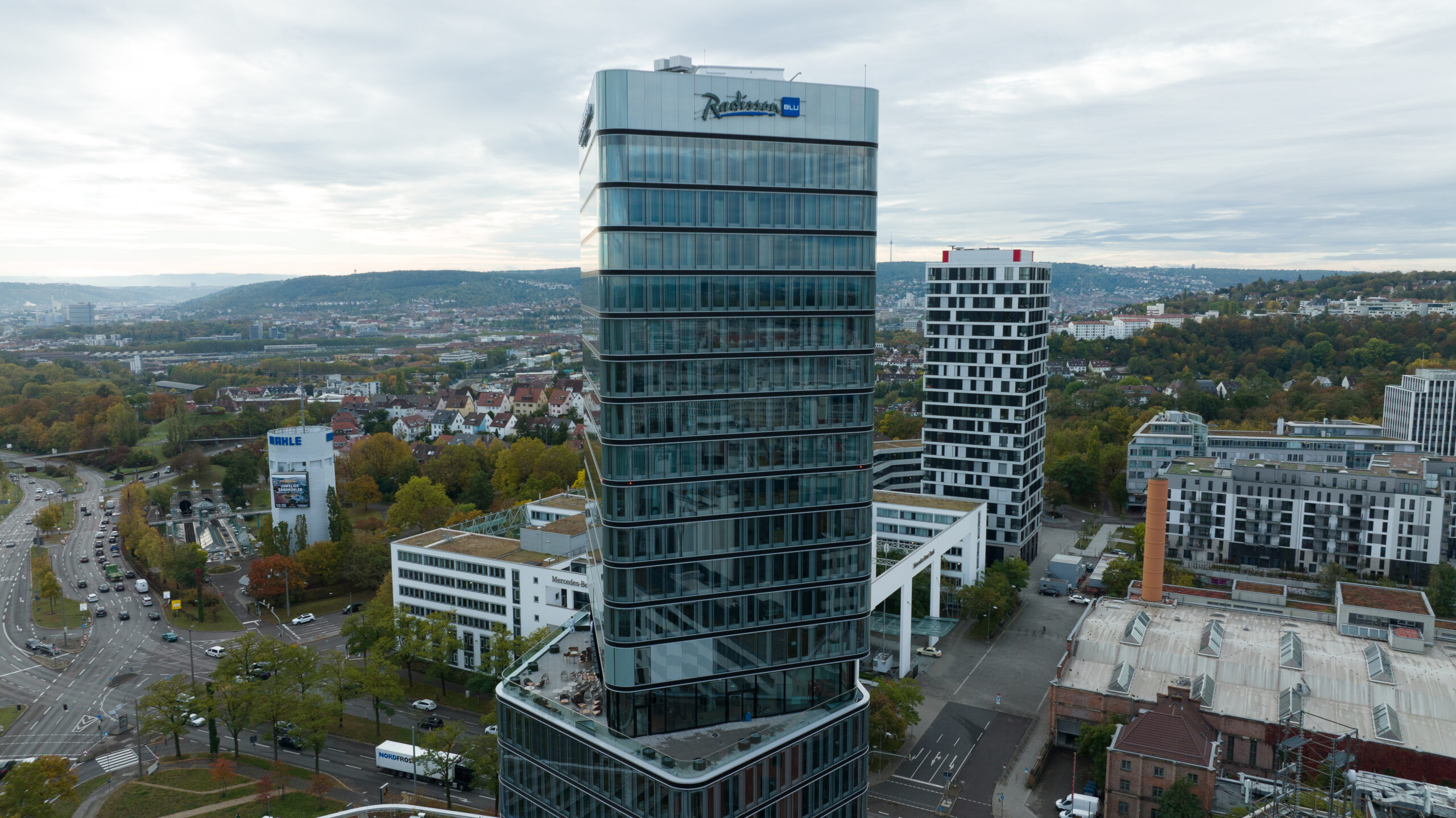 Photo of: Radisson Blu Hotel at Porsche Design Tower Stuttgart // Radisson Hotel Group