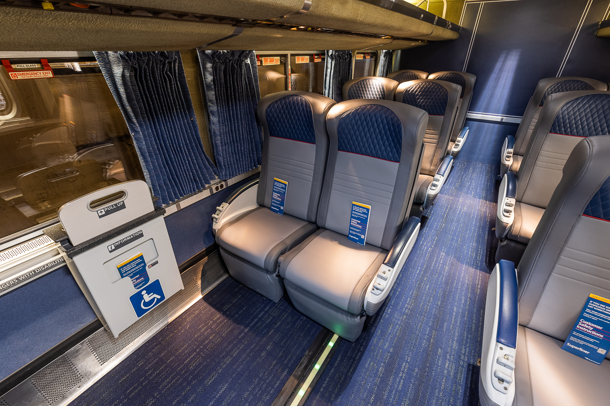 Photo of: Amtrak Superliner Refreshed Interior // Amtrak
