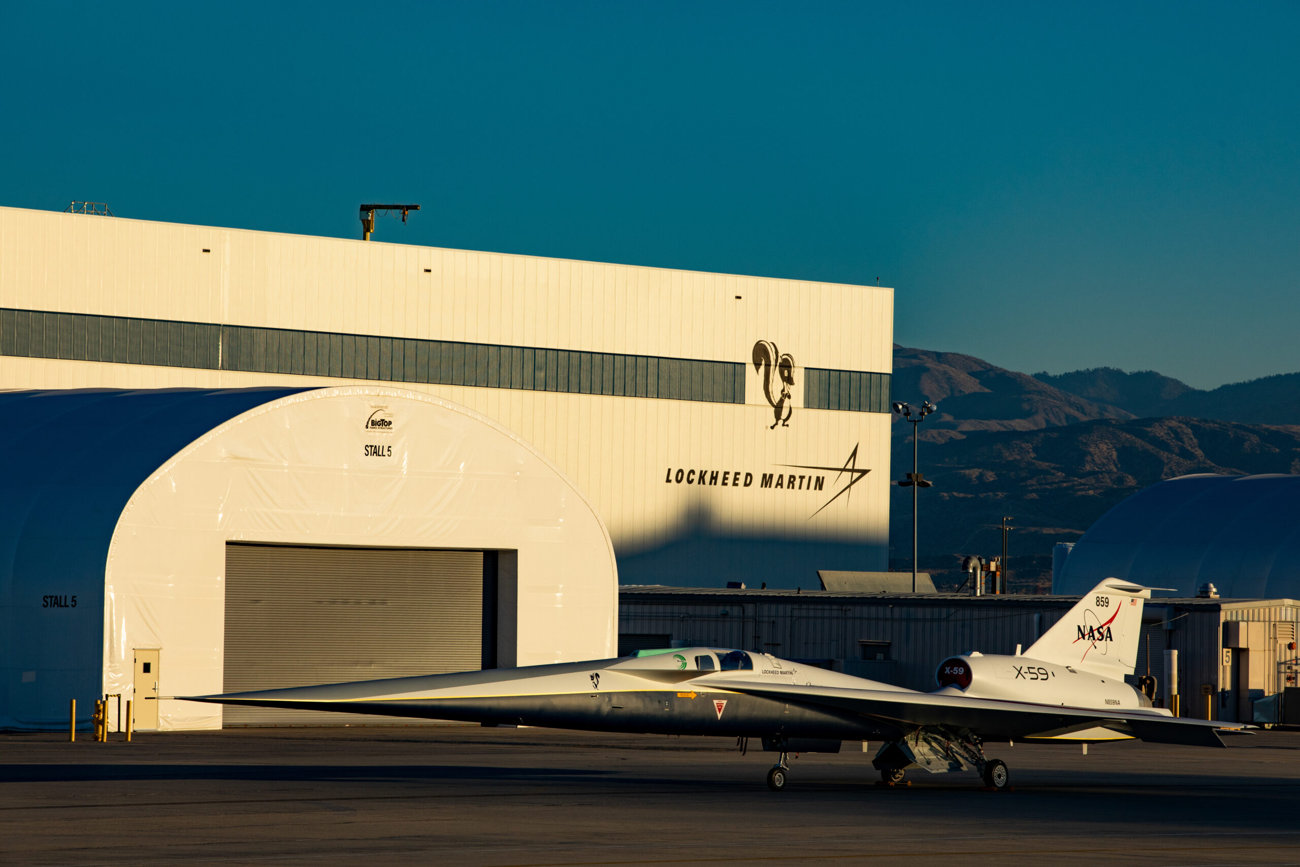 Photo of: X-59 Skunk Works // Lockheed Martin Photo Credits Garry Tice