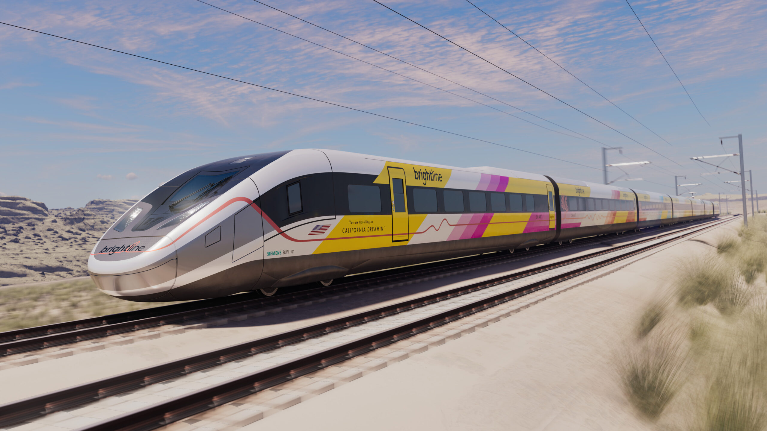 Photo of: Brightline Siemens Mobility AP220 Rendering // Brightline