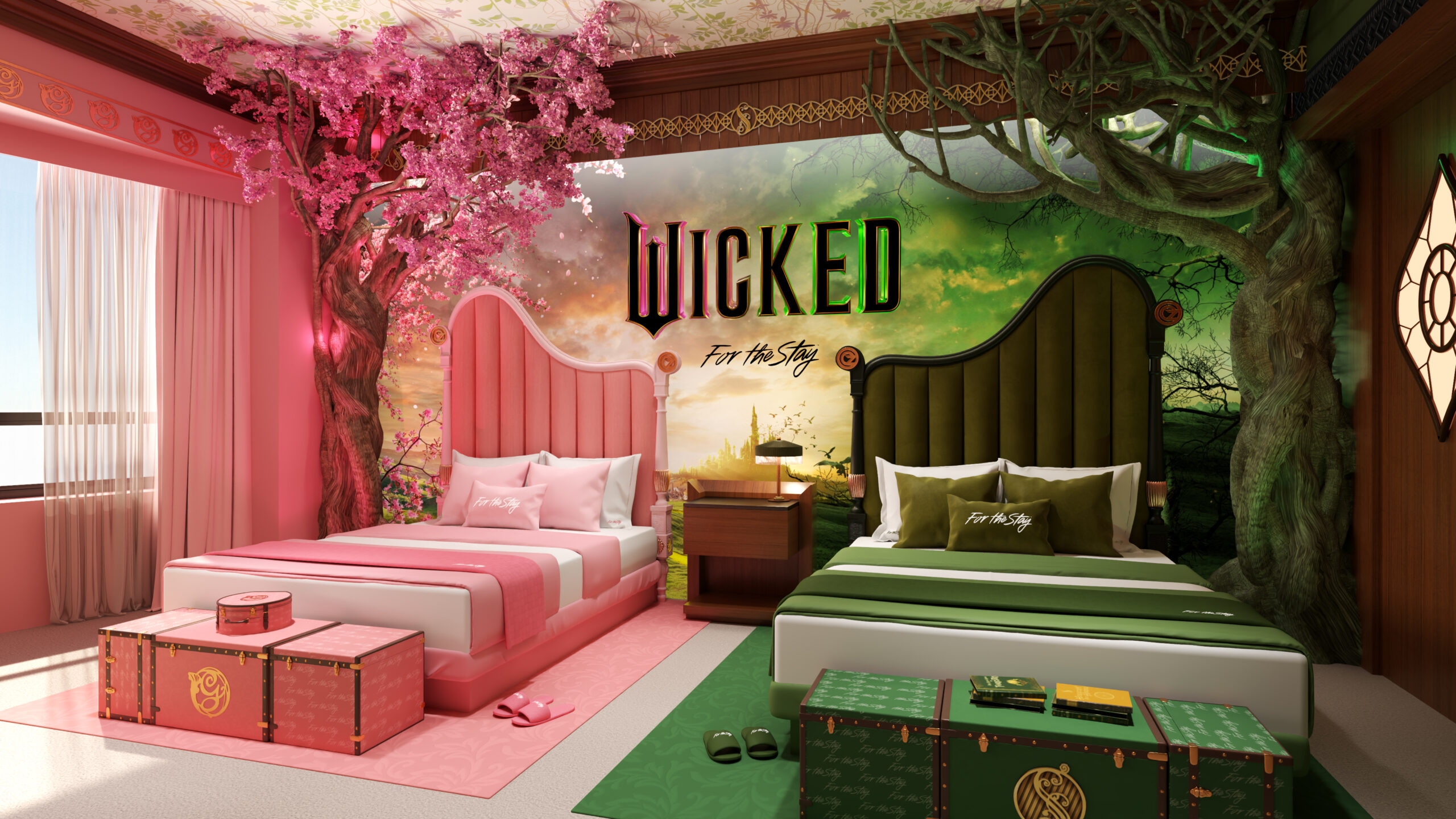 Stay Like Wicked Suite New York Hilton Midtown Rendering // © 2024 Hilton