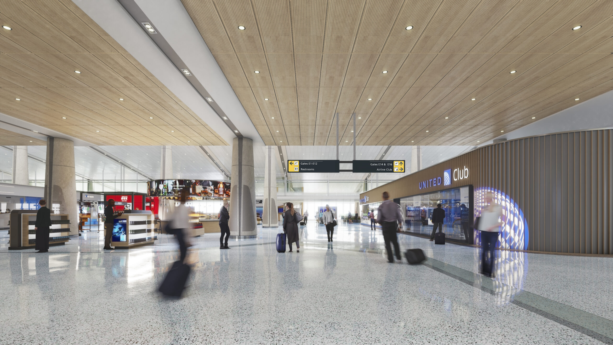 Photo of: Washington Dulles New Concourse Rendering // United Airlines